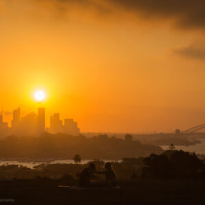 Sunset Over Sydney Harbour, Wall Art Prints, Home Decor, Cityscape Sunset Travel Gift.