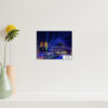 Wall art print of the Vivid Sydney Lights featuring the Harbour Bridge, perfect for home and office decor"