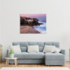 Wall art photo print of a pink sunset over Tamarama Beach, perfect for adding a serene coastal vibe to any room.