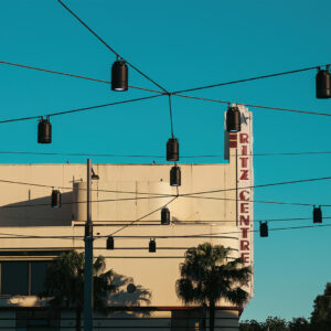 Exterior of The Art Deco Ritz Cinema, Port Macquarie, NSW, Australia.