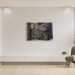 Architectural wall art print of the Bennelong Apartments in Sydney, featuring multiple exposure photography, perfect for home decor and large canvas prints.