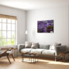 Jacaranda trees in full blossom, Sydney, wall art decor print for home or office