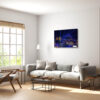 Wall art print of the Vivid Sydney Lights featuring the Harbour Bridge, perfect for home and office decor