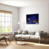 Wall art print of the Vivid Sydney Lights featuring the Harbour Bridge, perfect for home and office decor