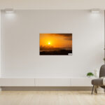 Sunset over Sydney Harbour cityscape wall art print, perfect for home decor and travel gifts