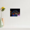 Vivid Sydney Lights featuring the illuminated Sydney Harbour Bridge, perfect for home and office wall decor. Bright and vibrant colors capturing the energy of Sydney’s iconic landmarks during the famous light festival.