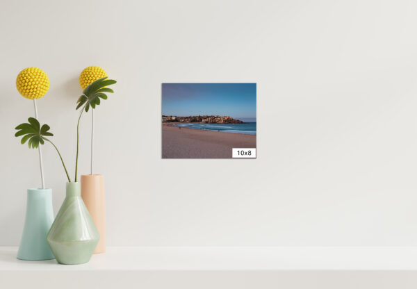 Bondi Beach empty, showing showing the apartments at Ben Buckler.