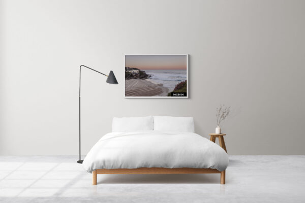 Tamarama Beach at Sunset – Orange Glow Wall Art Print, Coastal Decor Photography