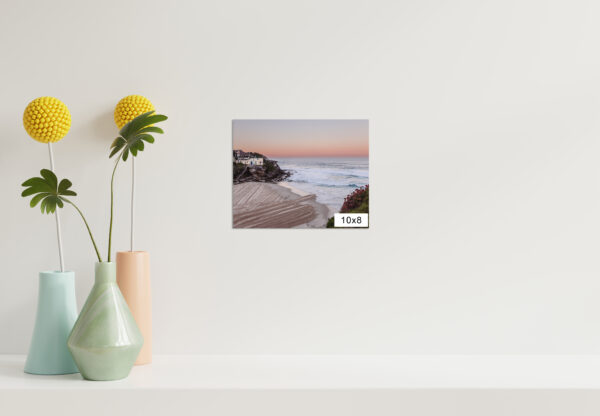 Tamarama Beach at Sunset – Orange Glow Wall Art Print, Coastal Decor Photography