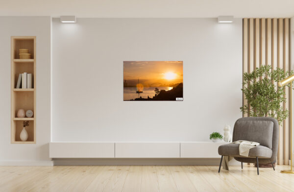 Sydney Harbour Sunset Fine Art Print – Stunning wall art featuring a vibrant sunset over Sydney Harbour, perfect for home and office decor.