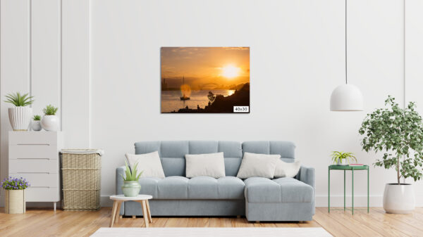 Sydney Harbour Sunset Fine Art Print – Stunning wall art featuring a vibrant sunset over Sydney Harbour, perfect for home and office decor.