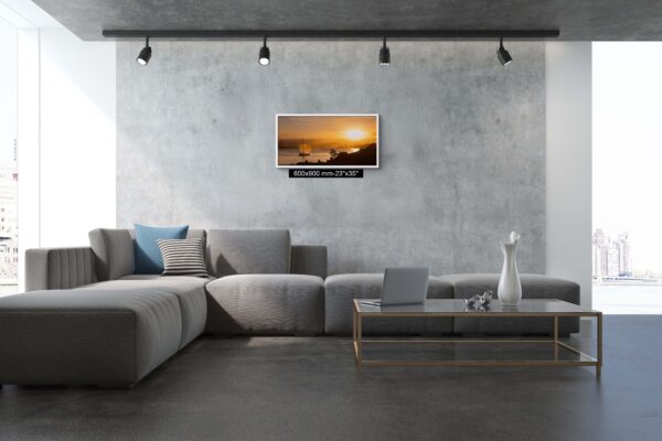 Sydney Harbour Sunset Fine Art Print – Stunning wall art featuring a vibrant sunset over Sydney Harbour, perfect for home and office decor.