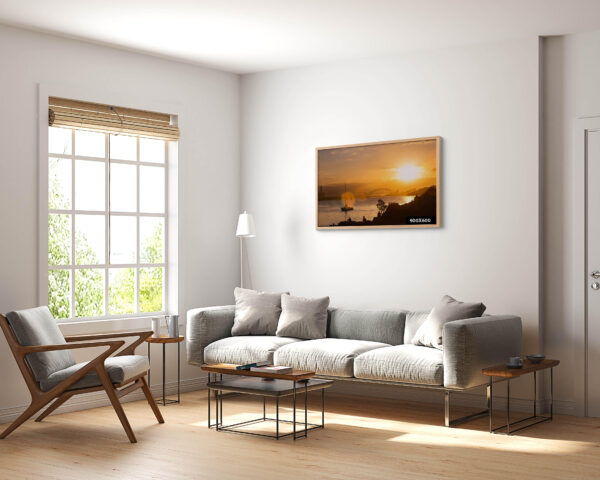 Sydney Harbour Sunset Fine Art Print – Stunning wall art featuring a vibrant sunset over Sydney Harbour, perfect for home and office decor.