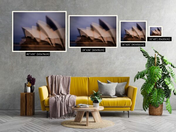 Multiple exposure fine art photograph of the Sydney Opera House with artistic layered effect, available as a high-quality print
