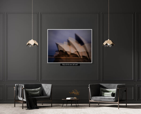 Multiple exposure fine art photograph of the Sydney Opera House with artistic layered effect, available as a high-quality print