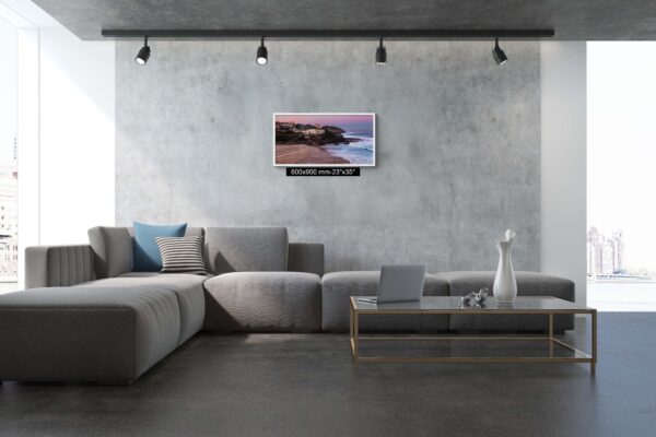 Tamarama Beach wall art print featuring coastal scenery in Sydney, perfect for modern home or office decor.