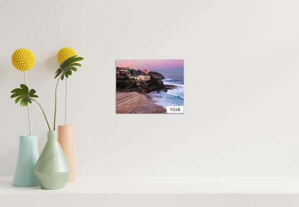 Tamarama Beach wall art print featuring coastal scenery in Sydney, perfect for modern home or office decor.