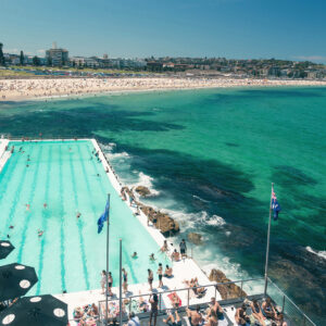 Bondi Icebergs Pool and Beach wall art print – Sydney coastal photography